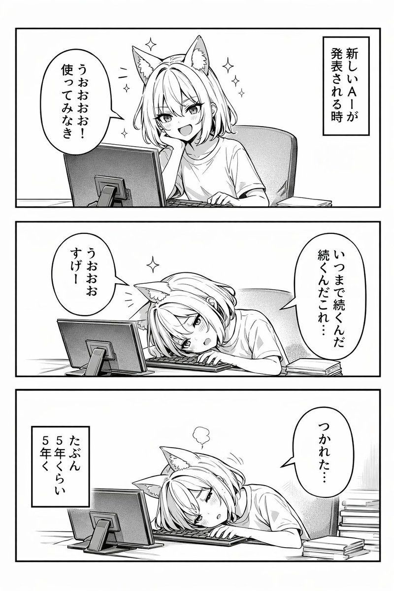 3-Panel Anime Comic Strip