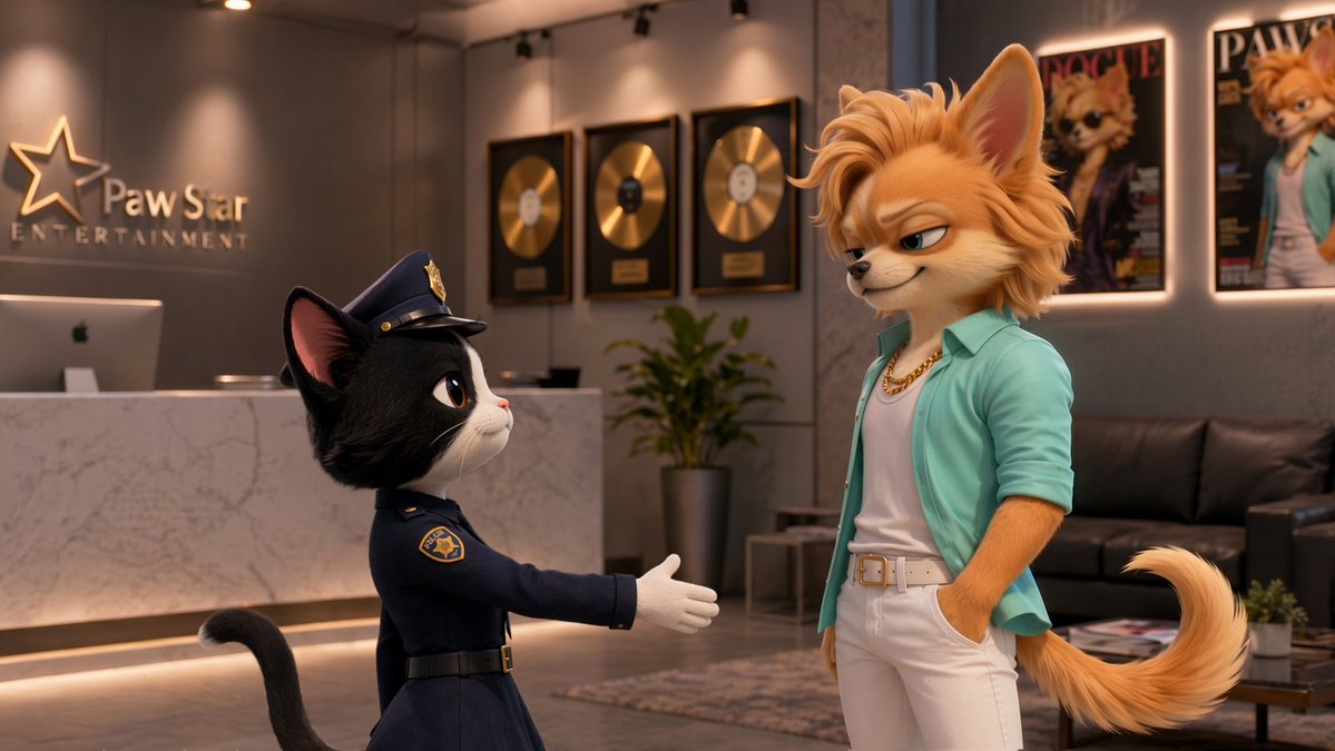 3D Animated Animal Office Encounter