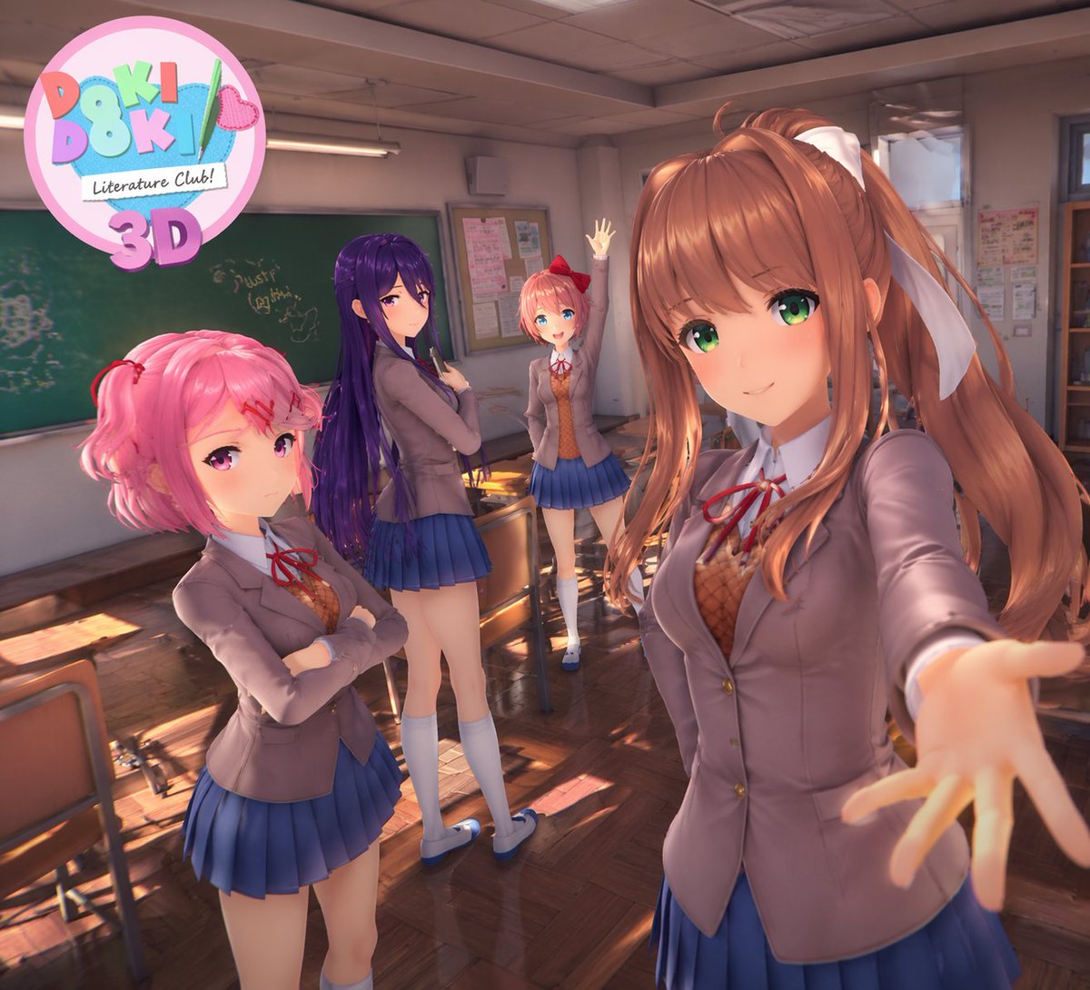 3D Anime Visual Novel Game Cover