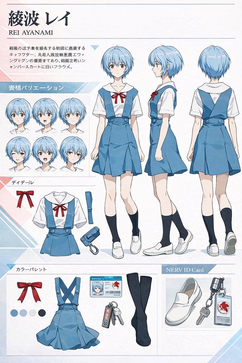 Anime Character Reference Sheet