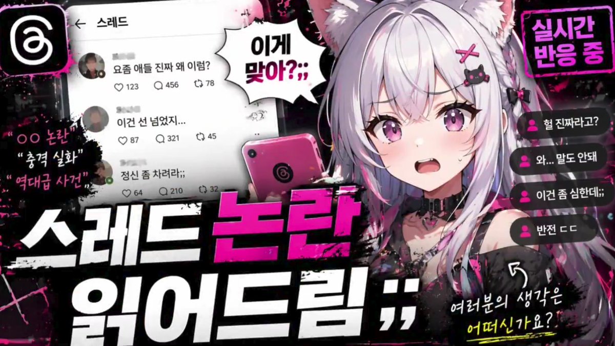 Anime VTuber Reaction Thumbnail