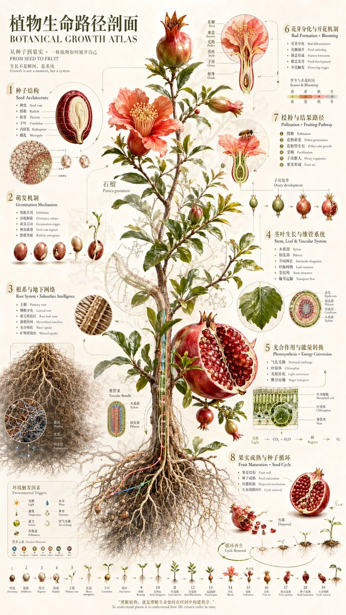 Botanical Growth Atlas Infographic