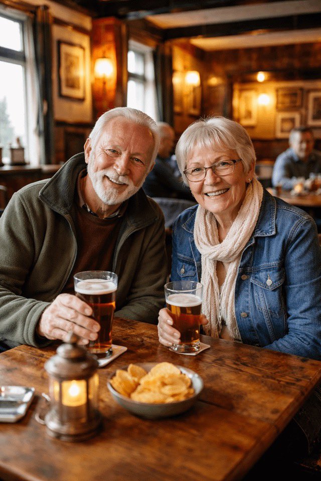 Couple Pub Portrait Transformation