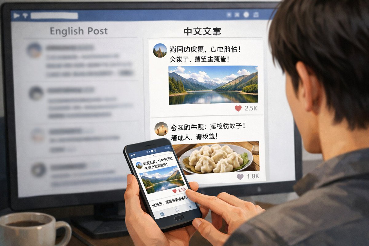 Cross-Device Social Media Feed