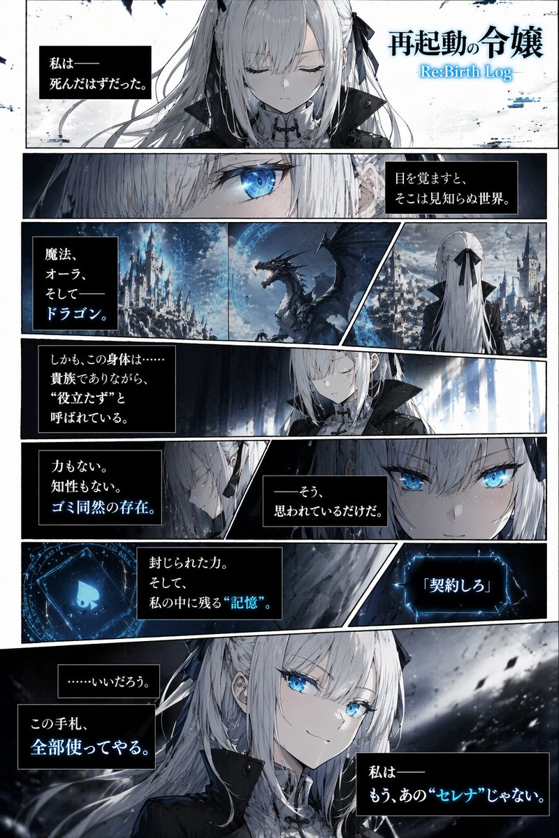 Dark Fantasy Manga Page Generator