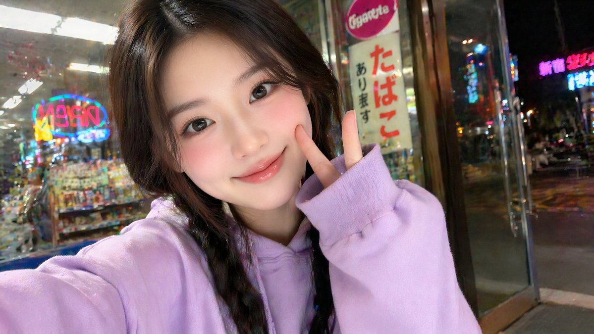 East Asian Girl Influencer Portrait