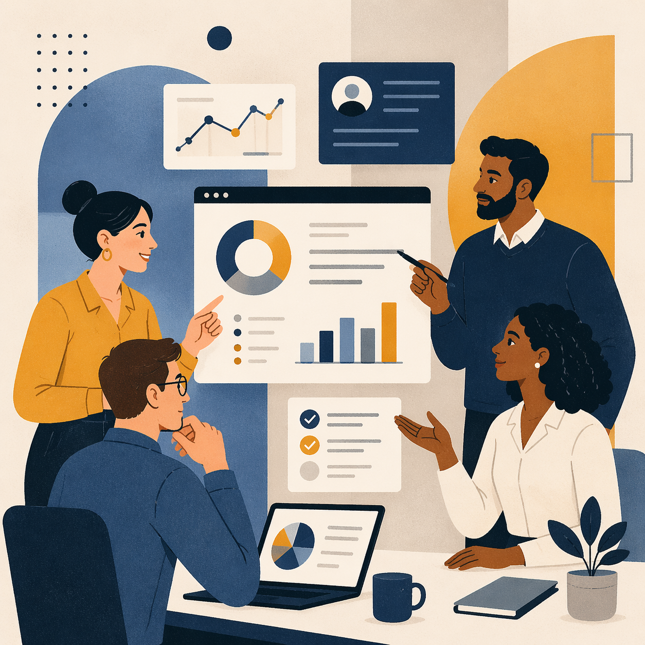 Editorial Flat Illustration