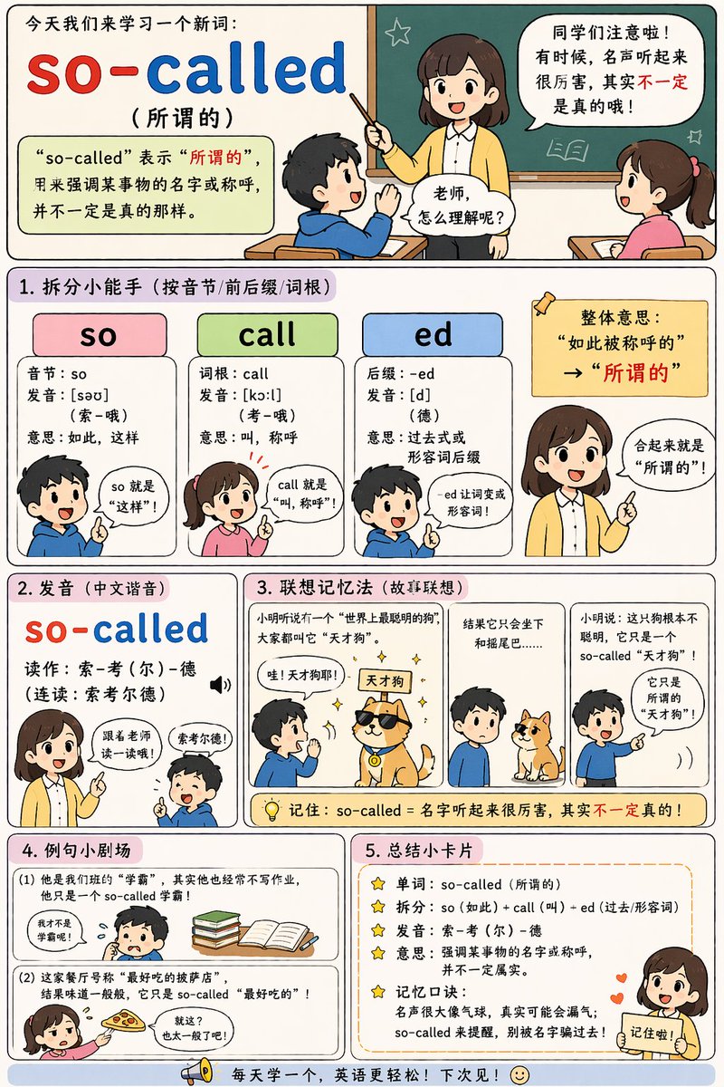 English Vocabulary Educational Infographic