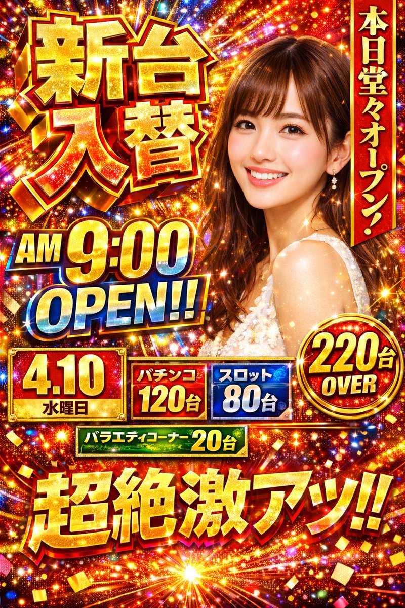 Flashy Pachinko Parlor Promo Poster