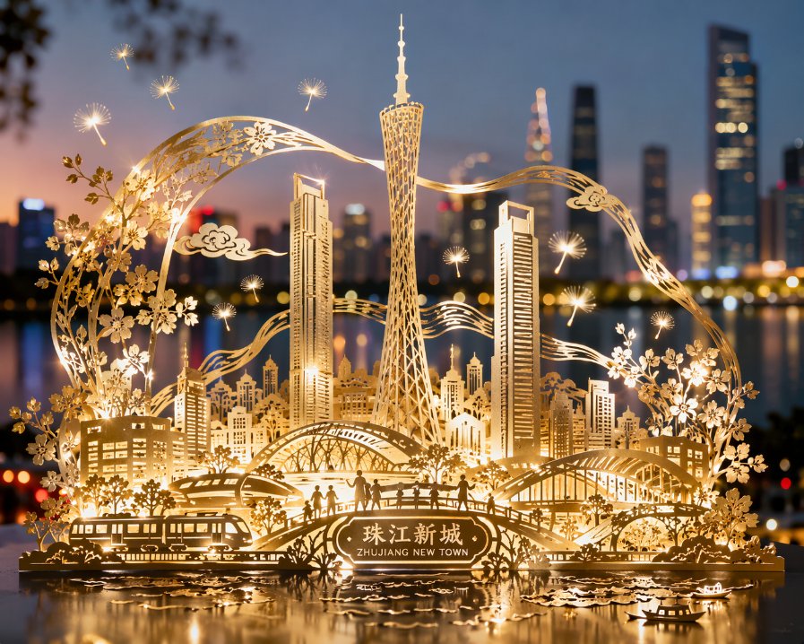 Guangzhou Paper-Cut City Poster