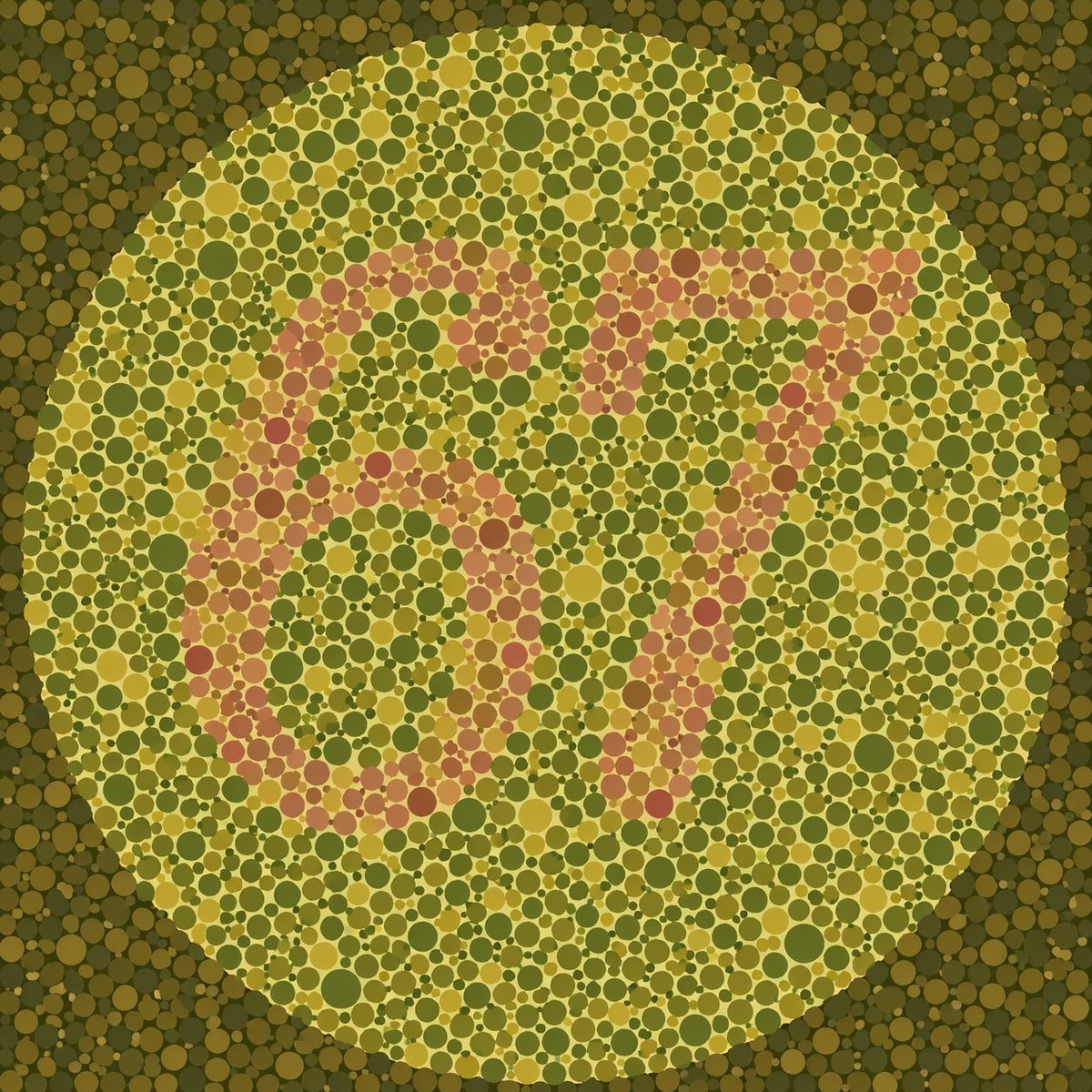Ishihara Color Blindness Test Plate