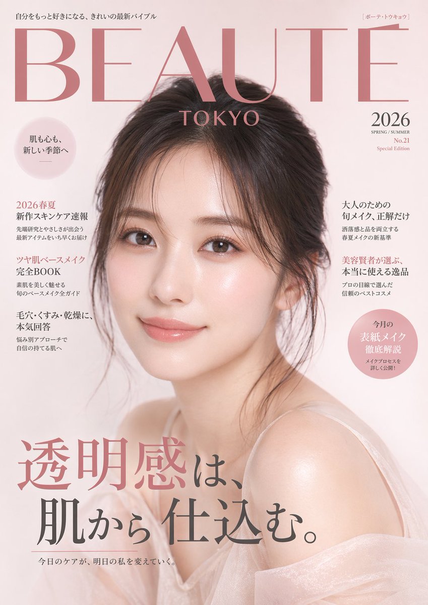 Japanese Beauty Magazine Cover