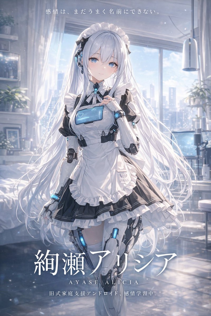 Sci-Fi Android Maid Light Novel Cover