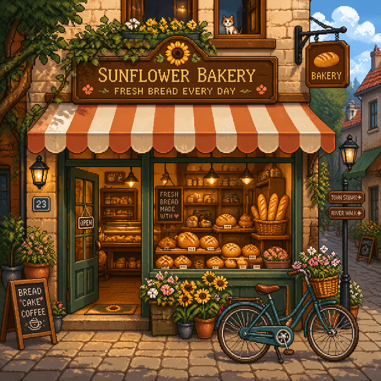 Tiny Bakery Shop Pixel View