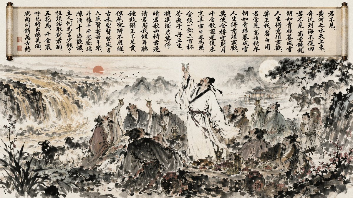 Traditional Chinese Ink Wash Banquet