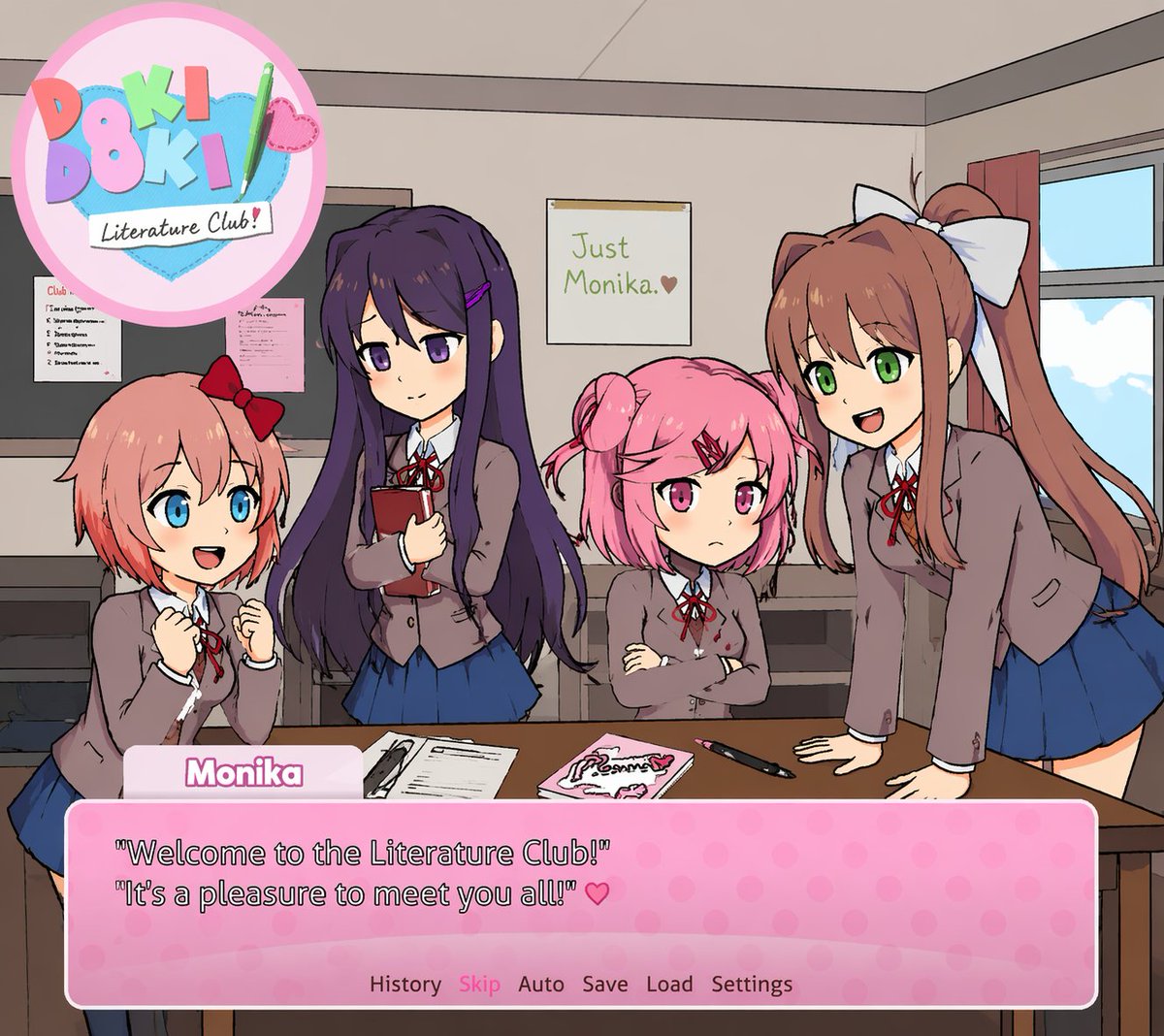 Visual Novel Screenshot Mockup